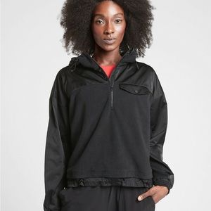 Athleta Black Zion Microfleece 1/2 Zip Pullover Size S